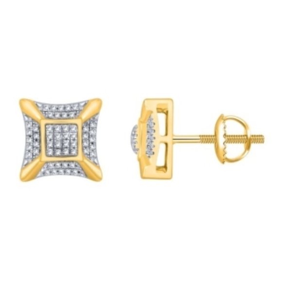 10KT GOLD 0.15CTW EARRINGS